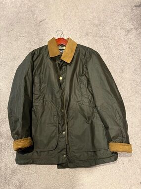 J Crew x  Barbour Barn Jacket - Olive - Small